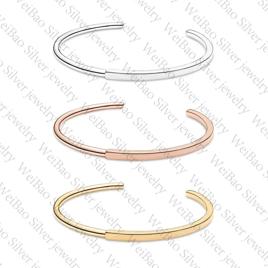 Zircon ID Bangle – 925 Sterling Silver by ZEB Jewelry – view 1