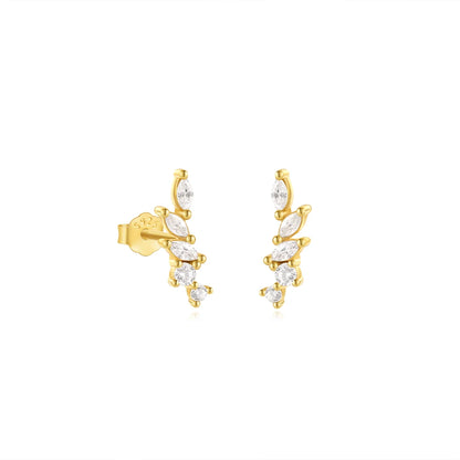 Horse Eye Zircon Stud Earrings – 925 Sterling Silver by ZEB Jewelry – view 39