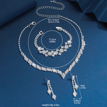 Bridal Jewelry Set – Necklace, Earrings & Bracelet by ZEB Jewelry – view 5