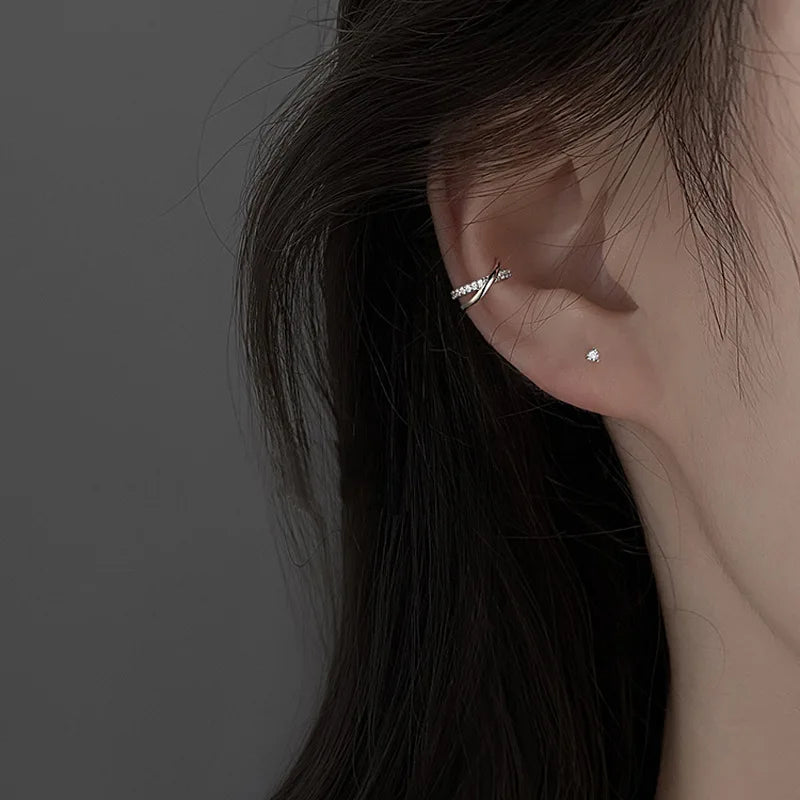 Zircon Star Tassel Clip Earrings by ZEB Jewelry – view 15