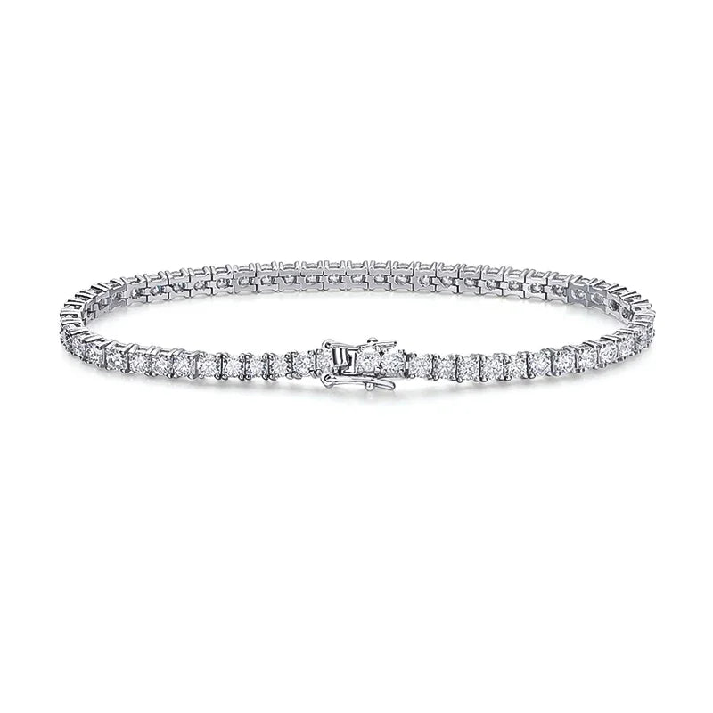 Moissanite Tennis Bracelet – 925 Sterling Silver by ZEB Jewelry – view 21