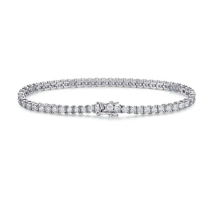 Moissanite Tennis Bracelet – 925 Sterling Silver by ZEB Jewelry – view 21