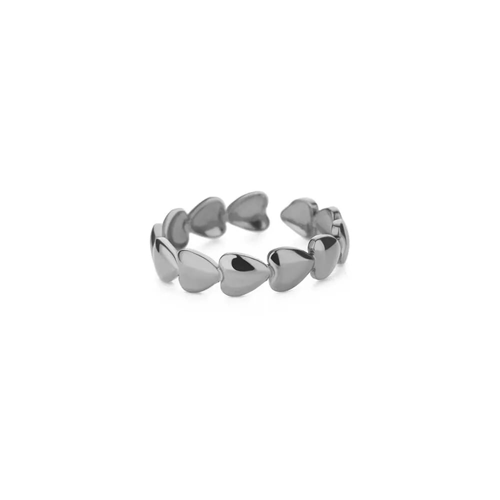 Stackable Zircon Heart Ring Set by ZEB Jewelry – view 24