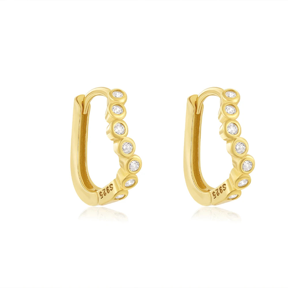 Horse Eye Zircon Stud Earrings – 925 Sterling Silver by ZEB Jewelry – view 37