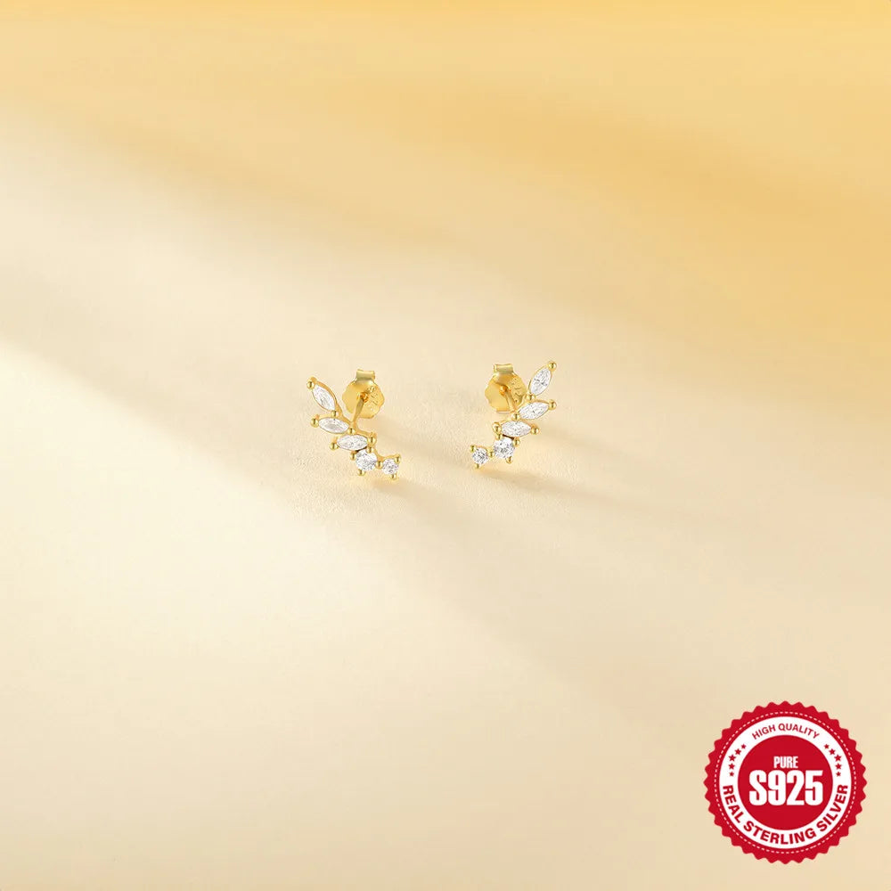 Horse Eye Zircon Stud Earrings – 925 Sterling Silver by ZEB Jewelry – view 29