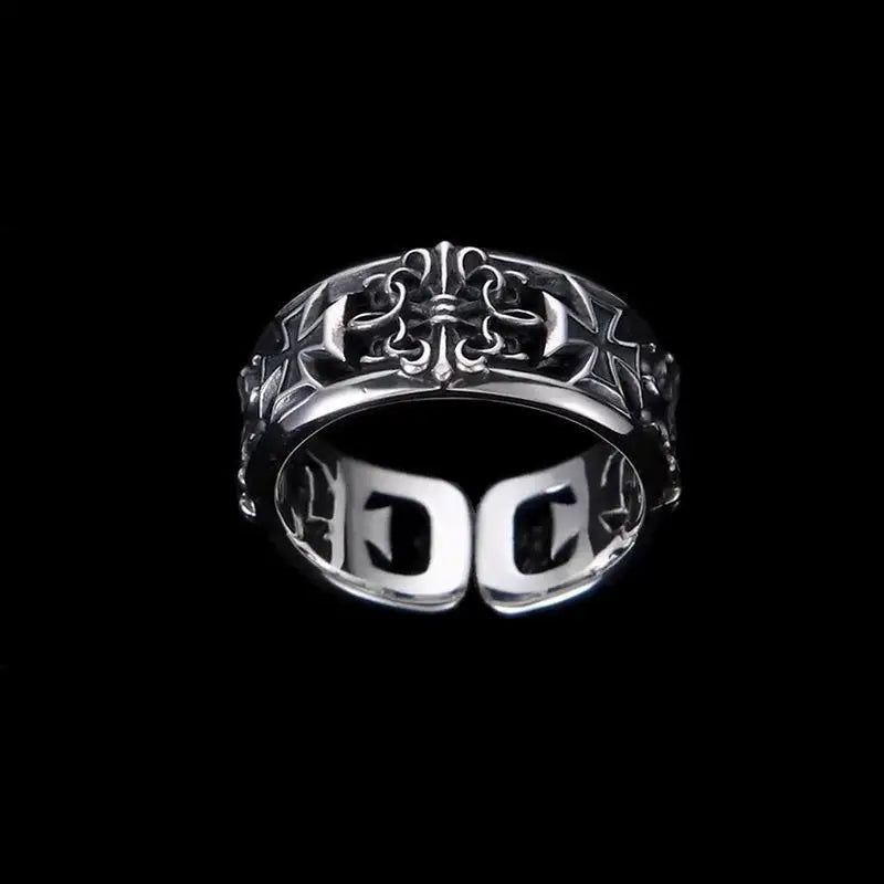 Retro Cross Open Ring by ZEB Jewelry – view 3