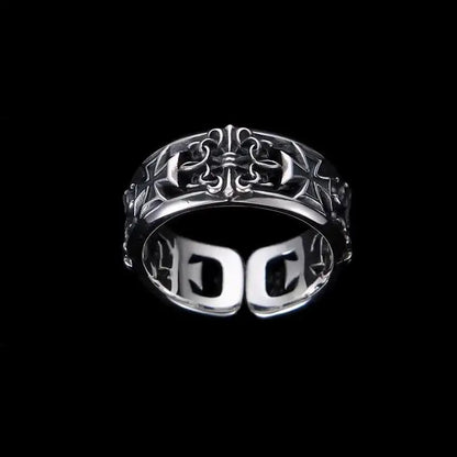 Retro Cross Open Ring by ZEB Jewelry – view 3