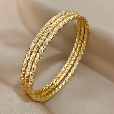 Irregular Textured Bangle Sets