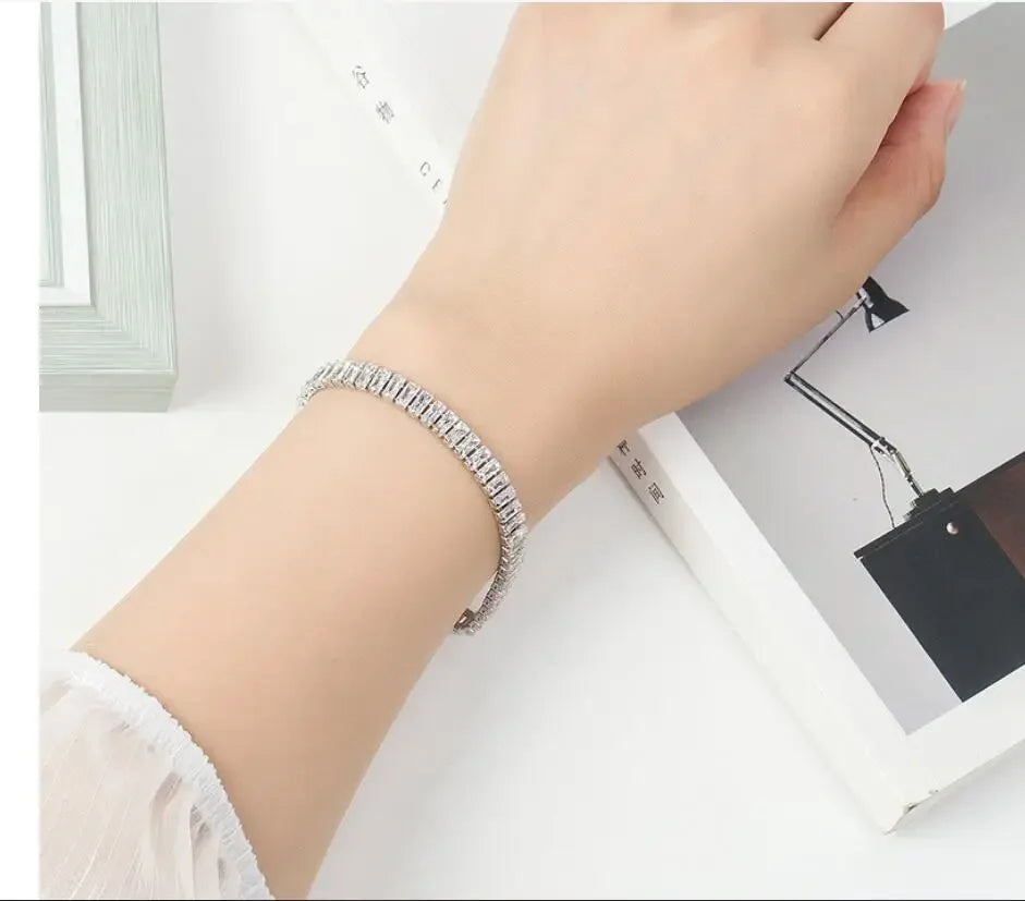 Zircon Crystal Bracelet – 925 Sterling Silver by ZEB Jewelry – view 5