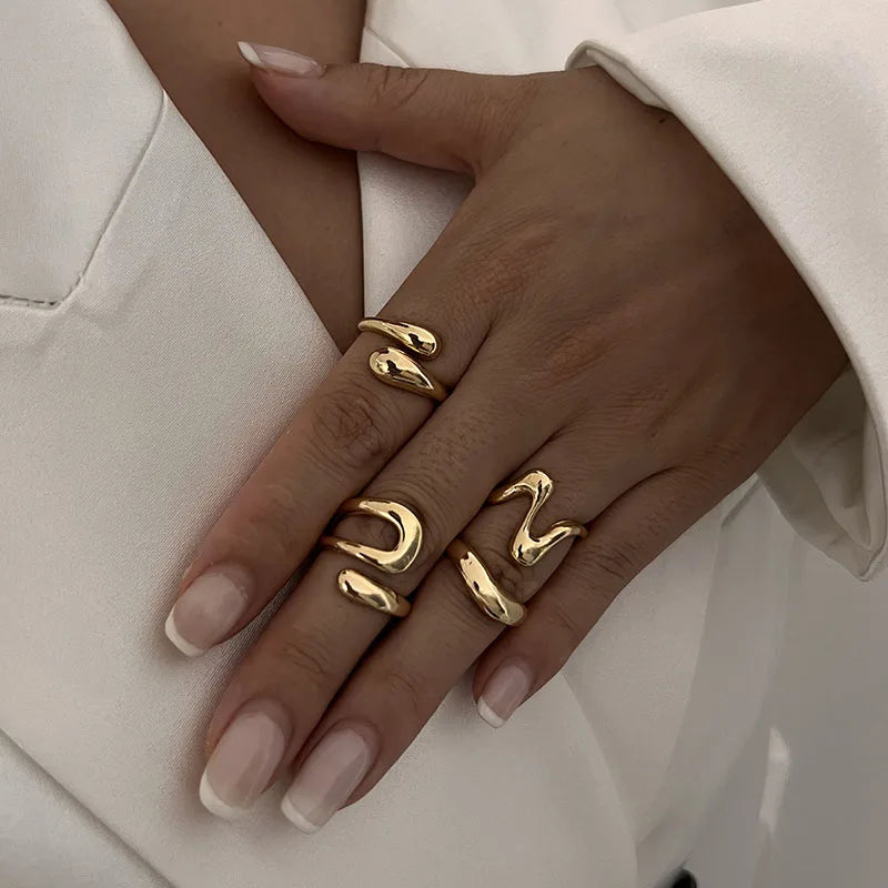 Irregular Geometric Statement Ring by ZEB Jewelry – view 2