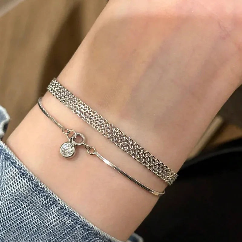 18K Gold-Plated Mesh Bracelet – Stainless Steel by ZEB Jewelry – view 5