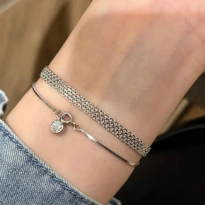 18K Gold-Plated Mesh Bracelet – Stainless Steel by ZEB Jewelry – view 5