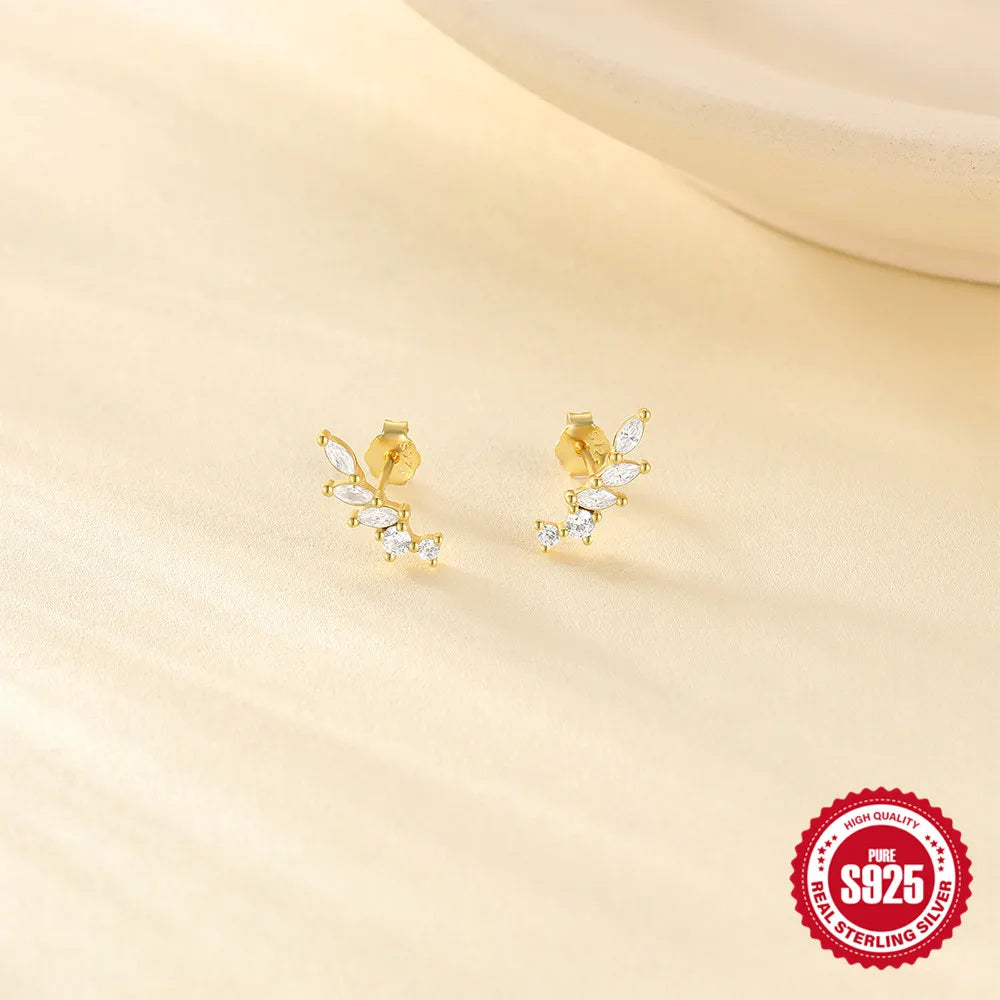 Horse Eye Zircon Stud Earrings – 925 Sterling Silver by ZEB Jewelry – view 28