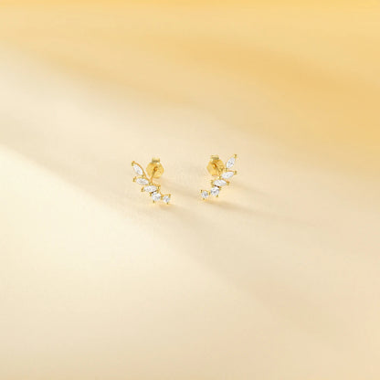 Horse Eye Zircon Stud Earrings – 925 Sterling Silver by ZEB Jewelry – view 5