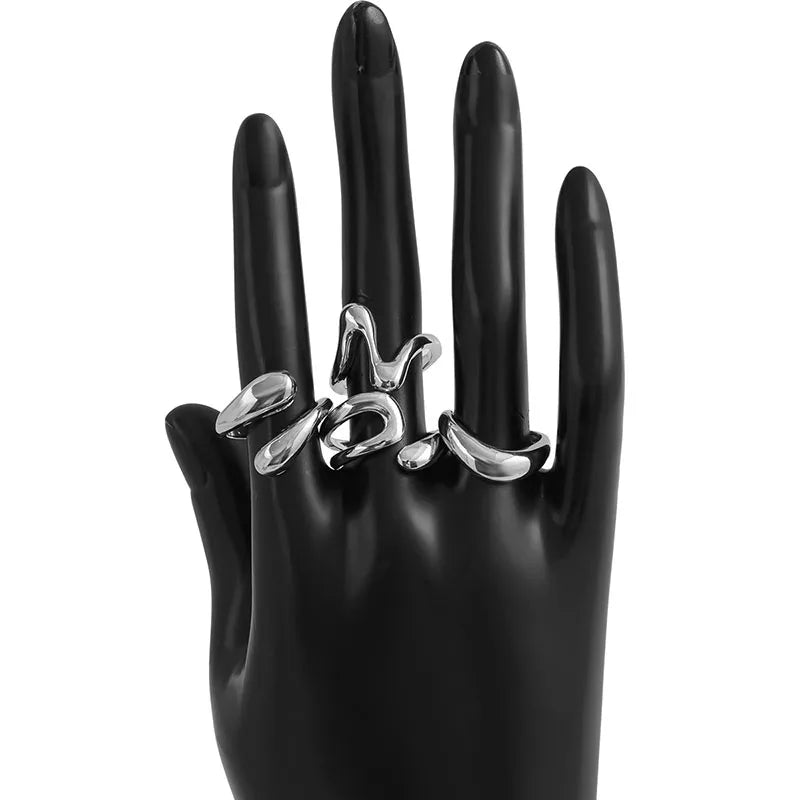 Irregular Geometric Statement Ring by ZEB Jewelry – view 4