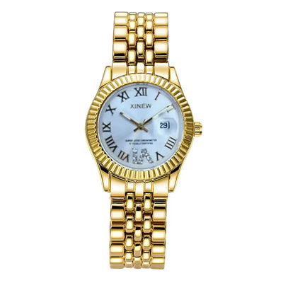  XINEW Women’s Alloy Band Calendar Watch