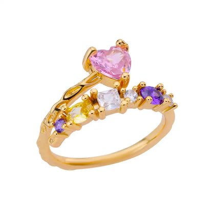 Stackable Zircon Heart Ring Set by ZEB Jewelry – view 28