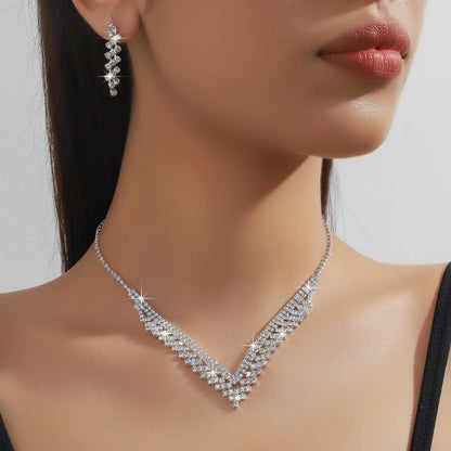 Bridal Jewelry Set – Necklace, Earrings & Bracelet by ZEB Jewelry – view 10