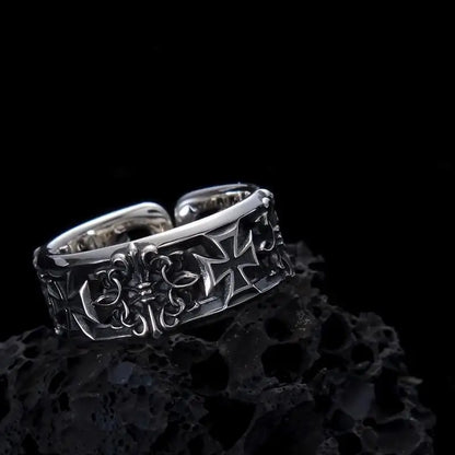 Retro Cross Open Ring by ZEB Jewelry – view 2