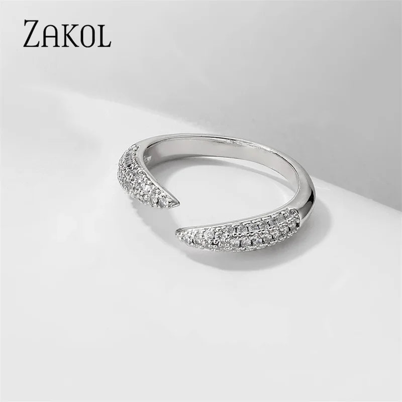 Waterdrop Zircon Statement Ring by ZEB Jewelry – view 20