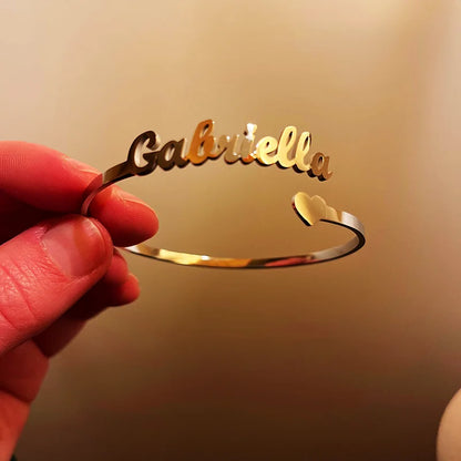 Personalized Heart Name Bracelet – Stainless Steel by ZEB Jewelry – view 12