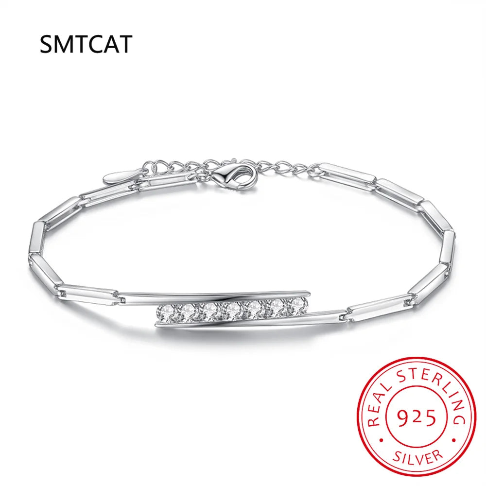 Moissanite Tennis Bracelet – 925 Sterling Silver by ZEB Jewelry – view 5