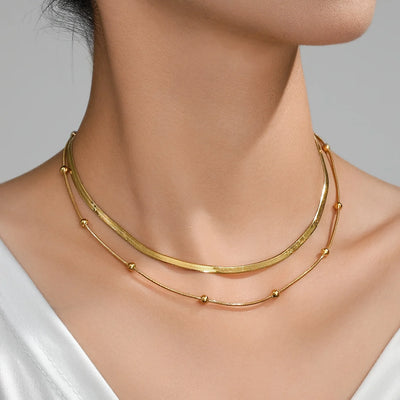 Double Layered Snake Necklaces