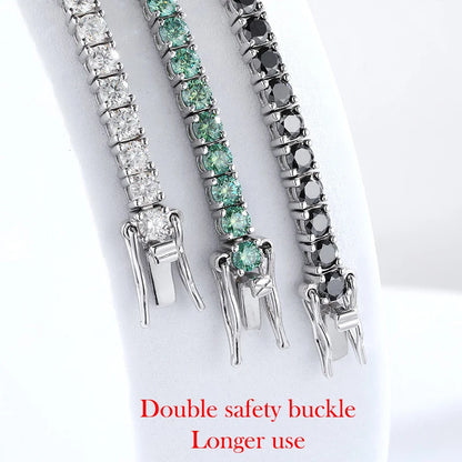 Moissanite Tennis Bracelet – 925 Sterling Silver by ZEB Jewelry – view 12