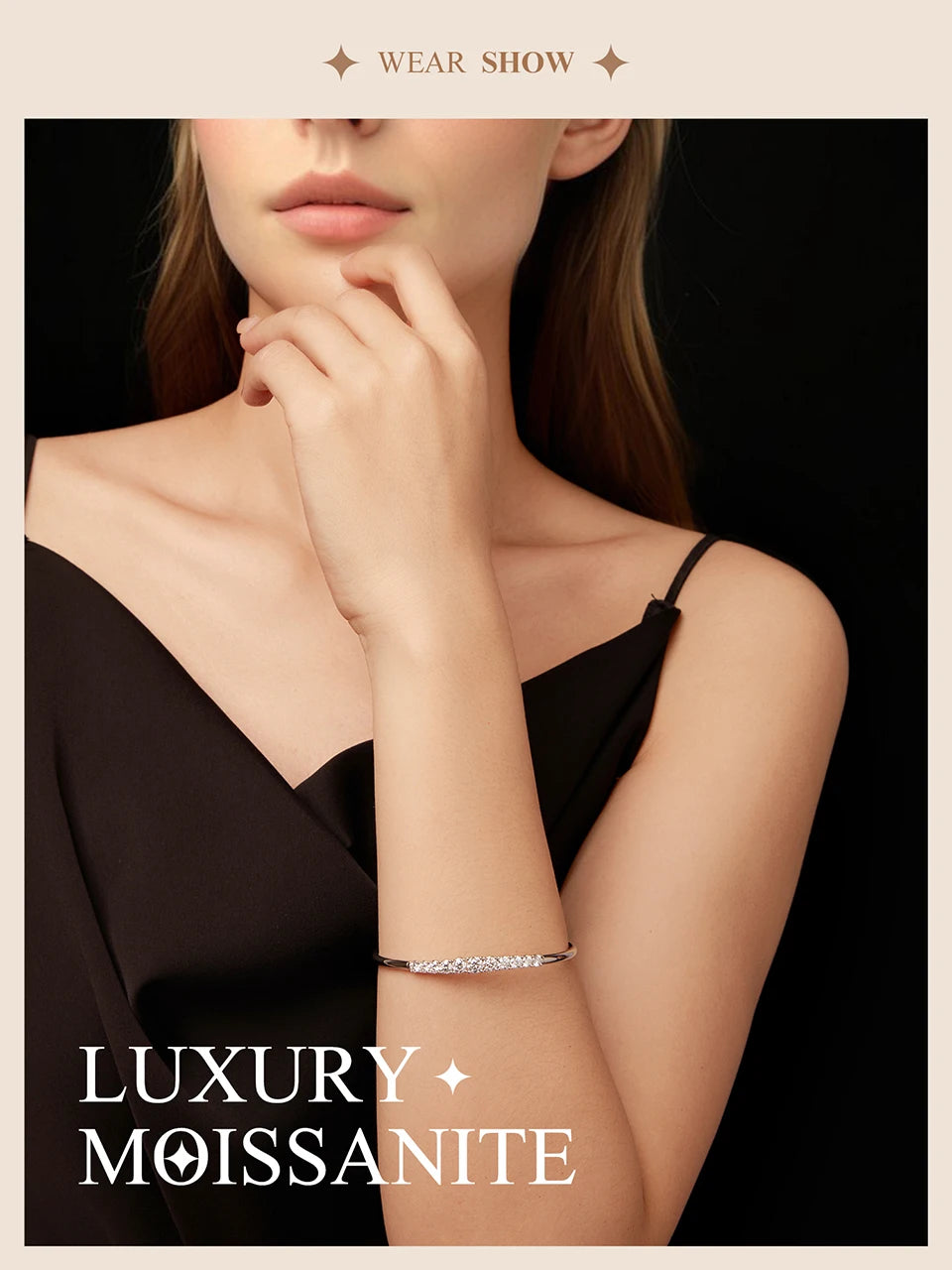 Moissanite Bar Bracelet – 925 Sterling Silver by ZEB Jewelry – view 7