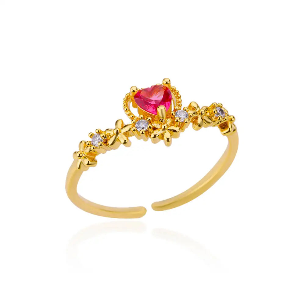 Stackable Zircon Heart Ring Set by ZEB Jewelry – view 21