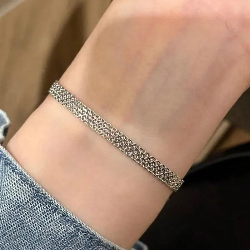 18K Gold-Plated Mesh Bracelet – Stainless Steel by ZEB Jewelry – view 8