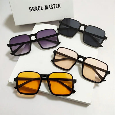 Oversized Square Sunglasses UV400