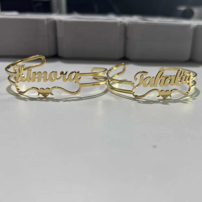 Personalized Heart Name Bracelet – Stainless Steel by ZEB Jewelry – view 4