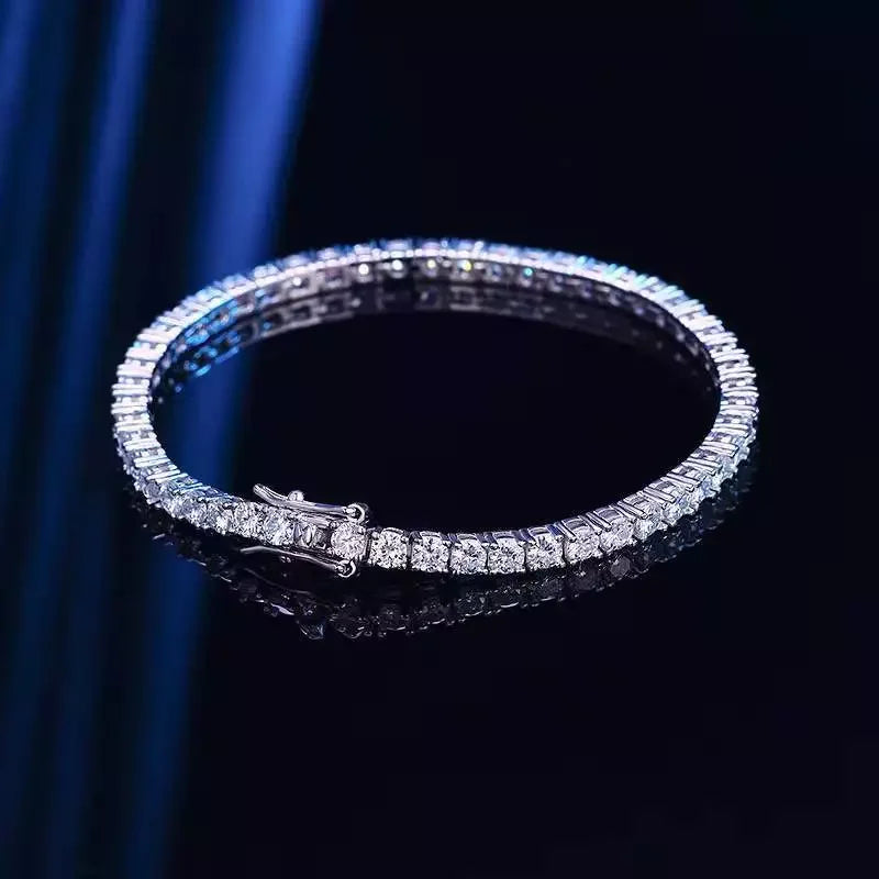 3mm Moissanite Tennis Bracelet by ZEB Jewelry – view 2