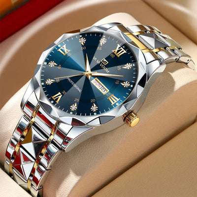 Men’s Luxury Water Diamond Quartz Watch