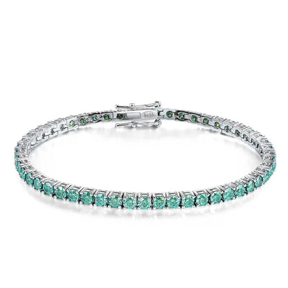 Moissanite Tennis Bracelet – 925 Sterling Silver by ZEB Jewelry – view 18