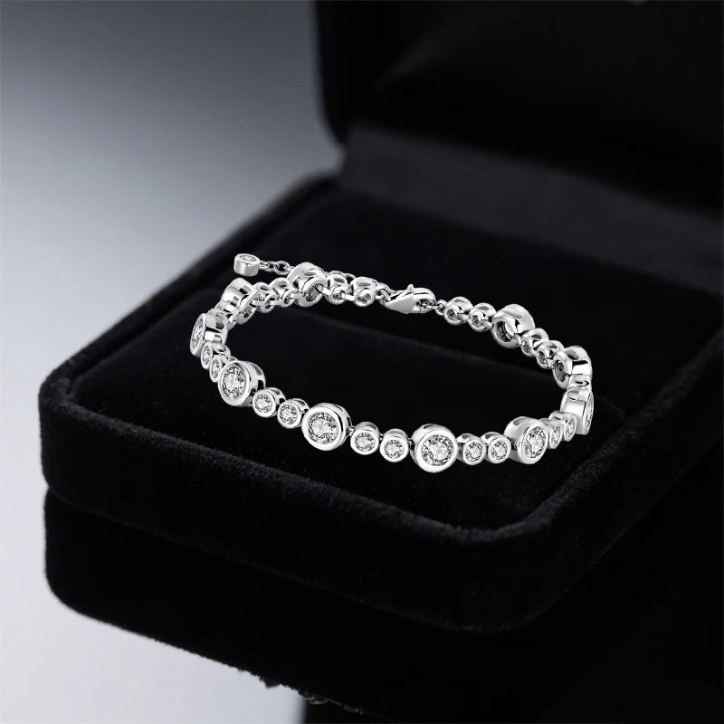 Zircon Tennis Bracelet – 925 Sterling Silver by ZEB Jewelry – view 1