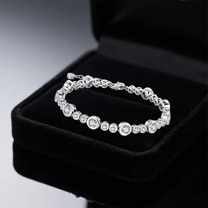 Zircon Tennis Bracelet – 925 Sterling Silver by ZEB Jewelry – view 1