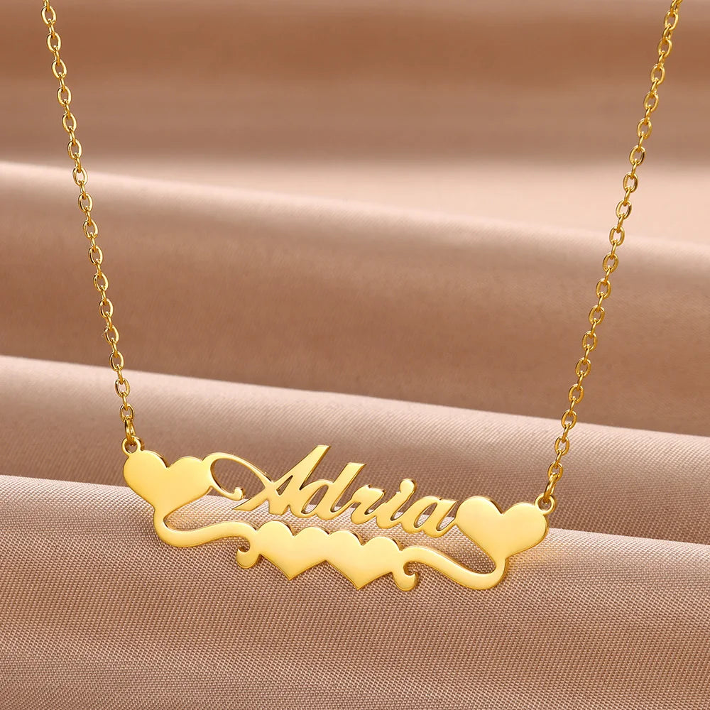 Personalized Butterfly Heart Name Necklace – Stainless Steel by ZEB Jewelry – view 9