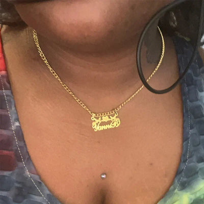 Custom Double Name Necklace