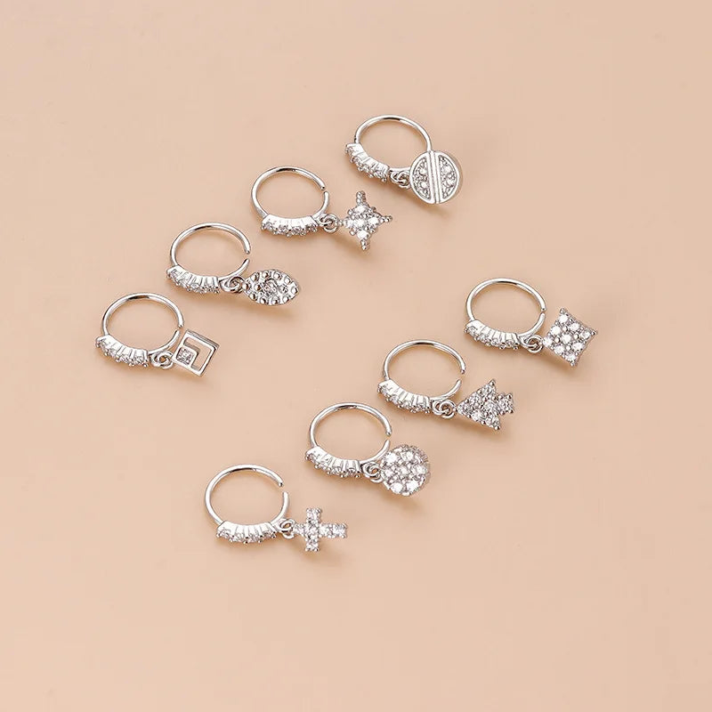 Cross Dangle Nose Hoop by ZEB Jewelry – view 5