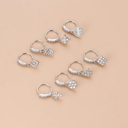 Cross Dangle Nose Hoop by ZEB Jewelry – view 5