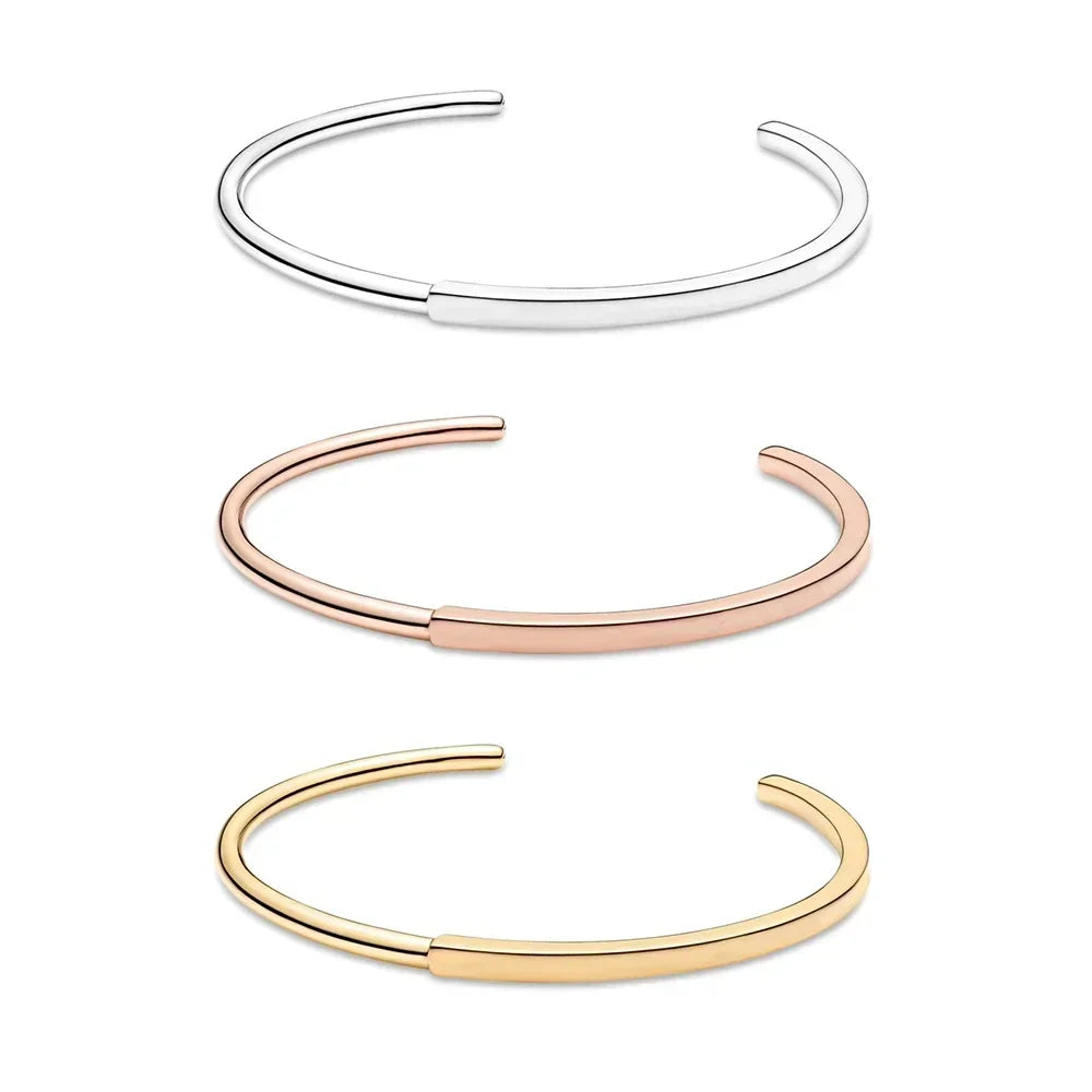 Zircon ID Bangle – 925 Sterling Silver by ZEB Jewelry – view 2