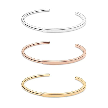 Zircon ID Bangle – 925 Sterling Silver by ZEB Jewelry – view 2