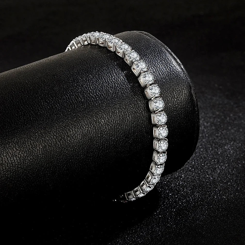 Zircon Tennis Bracelet – 925 Sterling Silver by ZEB Jewelry – view 2