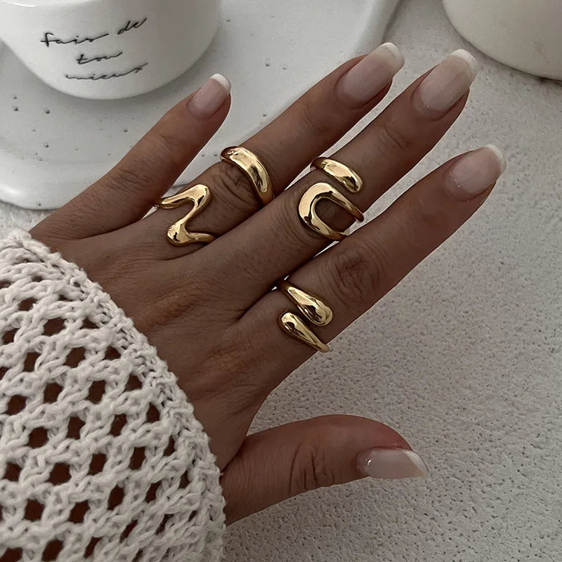 Irregular Geometric Statement Ring by ZEB Jewelry – view 6