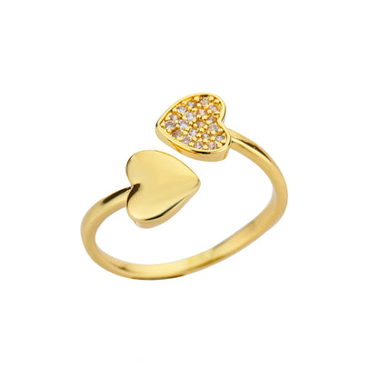 Stackable Zircon Heart Ring Set by ZEB Jewelry – view 23
