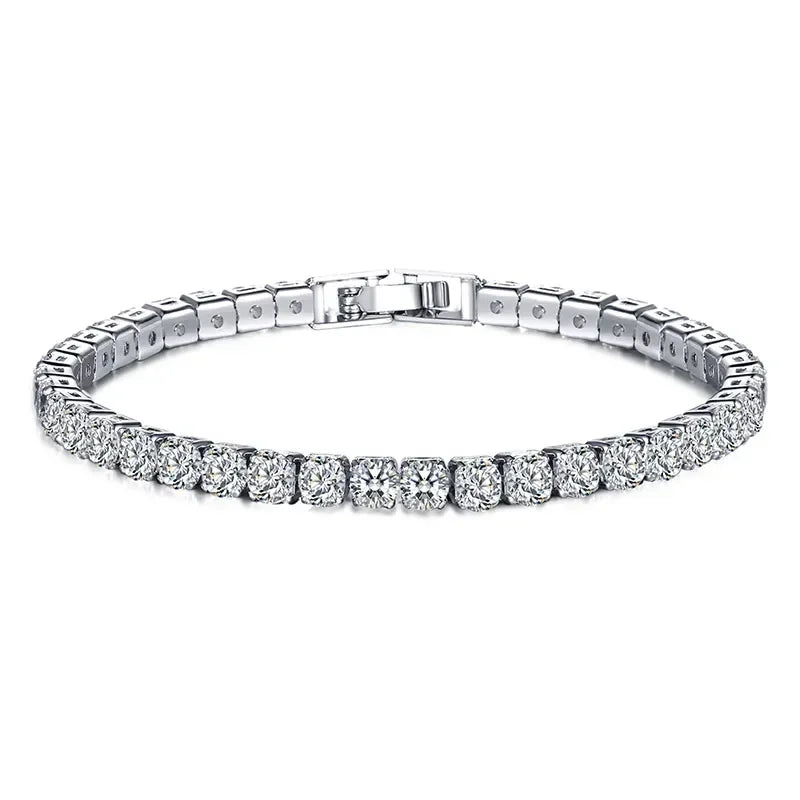 Cubic Zirconia Tennis Bracelet – 925 Sterling Silver by ZEB Jewelry – view 2