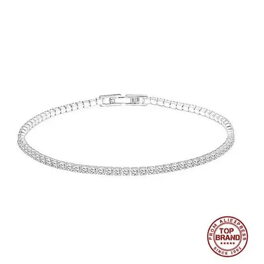 Black Zircon Tennis Bracelet – 925 Sterling Silver by ZEB Jewelry – view 25
