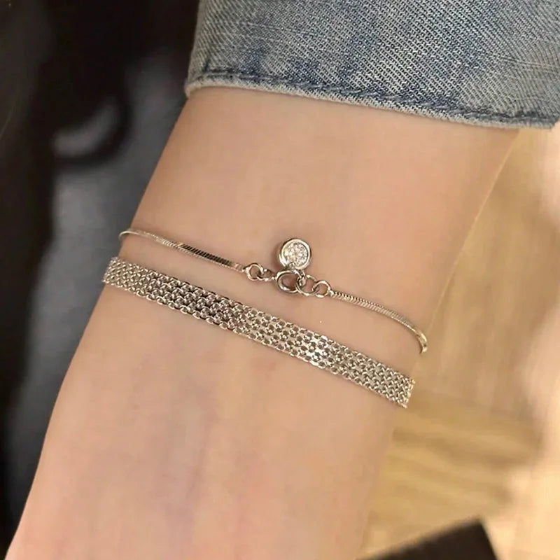18K Gold-Plated Mesh Bracelet – Stainless Steel by ZEB Jewelry – view 6